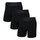 SAXX Boxershorts Droptemp Cooling Cotton Boxer Brief Fly schwarz Herren - 3 Stück